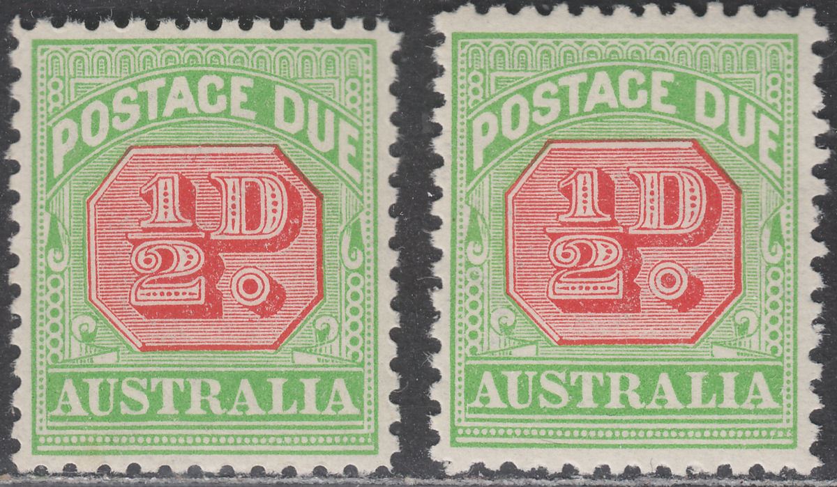 Australia Kgv Postage Due D Wmk Varieties P Mint Sg D A Cat