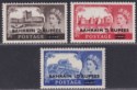Click for more photos and details Bahrain 1955 QEII Castles Surcharge Set (Type II) UM Mint SG94a-96a cat £65 MNH