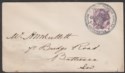 Queen Victoria 1890 1d Used on Cover with Penny Postage Jubilee Postmark