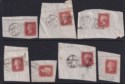 Click for more photos and details QV 1861-64 1d Used w HUNTLY, WICK, GREENOCK, DUNKELD, ELGIN, THURSO Postmarks