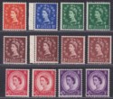 Click for more photos and details Queen Elizabeth II 1955-58 St Edwards Crown Set to 3d Watermark Varieties Mint