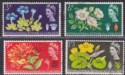 Click for more photos and details QEII 1964 Botanical Congress Phosphor Set Used SG655p-658p cat £25