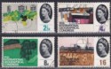 Click for more photos and details QEII 1964 Geographical Congress Phosphor Set Used SG651p-654p cat £25