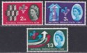 Click for more photos and details QEII 1962 National Productivity Year Phosphor Set UM Mint SG631p-633p cat £35
