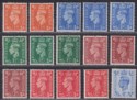 Click for more photos and details King George VI 1950-52 Set with Watermark Varieties Mint SG503-508