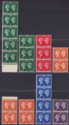 Click for more photos and details KGVI 1940 Centenary of First Adhesive Stamps Pairs / Strips Set Mint SG479-484