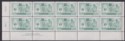 Click for more photos and details Canada 1961 QEII Official G Overprint 50c Imprint Block of 10 Mint SG O201a