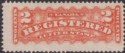 Click for more photos and details Canada 1876 Queen Victoria Registration 2c Orange Unused SG R1 cat £75