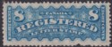 Click for more photos and details Canada 1875 Queen Victoria Registration 8c Blue Unused SG R8 cat £450 FAULTY