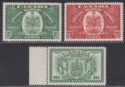 Click for more photos and details Canada 1938-42 KGV Special Delivery 10c, 20c, 10c Mint SG S9-S10 S12 cat £80
