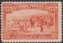 Click for more photos and details Canada 1908 KEVII Quebec Tercentenary 15c Brown-Orange Mint SG194 cat £130 FLTS