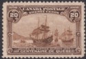 Click for more photos and details Canada 1908 KEVII Quebec Tercentenary 20c Dull Brown Mint SG195 cat £160