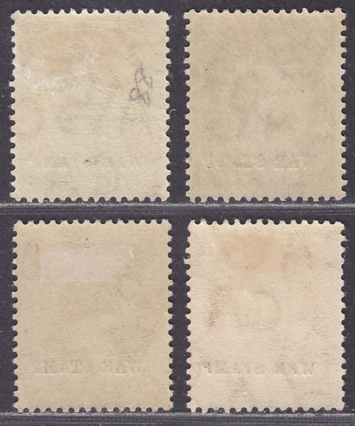 Falkland Islands 1918 KGV War Stamp Overprint ½d x2 1d 1sh Mint