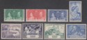 Click for more photos and details Falkland Islands 1937-49 KGVI Omnibus Selection Mint - Coronation, UPU toned gum