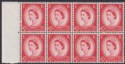 Click for more photos and details QEII 1961 Wilding 2½d Type I Phosphor Left Block of 8 UM Mint SG614b cat £360