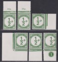 Click for more photos and details Gibraltar QEII 1971 Postage Due ½p Green Selectn inc Misplaced UM Mint SG D4 MNH