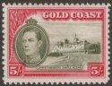Gold Coast 1938 KGVI Christiansborg 5sh perf 12 Mint SG131