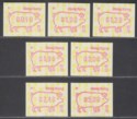 Hong Kong 1995 Year of Pig 01 Frama Labels Part Set to $5 UM Mint