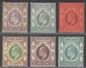 Hong Kong 1903-11 King Edward VII Selection to 12c Mint
