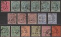 Click for more photos and details India 1900 QV China Expeditionary Force CEF Overprint Set to 12a Used SG C1-C9