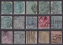 Click for more photos and details India 1866-76 Queen Victoria Selection to 1r Used