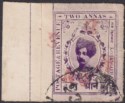 Click for more photos and details Indian States Kishangarh 1917 Official Red Overprint 2a Used SG O31a c£120 tear