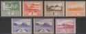 Click for more photos and details Jersey 1943-44 KGVI War Occupation Set Mint SG3-8 cat £30 toned gum