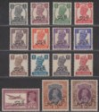 Click for more photos and details Muscat 1944 KGVI Bicentenary Al-Busaid Dynasty Opt Set Mint SG1-15 cat £32