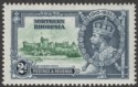 Northern Rhodesia 1935 KGV Silver Jubilee 2d Diagonal Line by Turret Mint SG19f