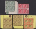 Click for more photos and details Nyasaland 1908 King Edward VII Block Set to 4d Mint SG73-76 inc Plate Nos
