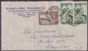 Click for more photos and details Nyasaland 1951 KGVI 1d x2, ½d Dutch Church Mission Cover MKHOMA to Cape Town