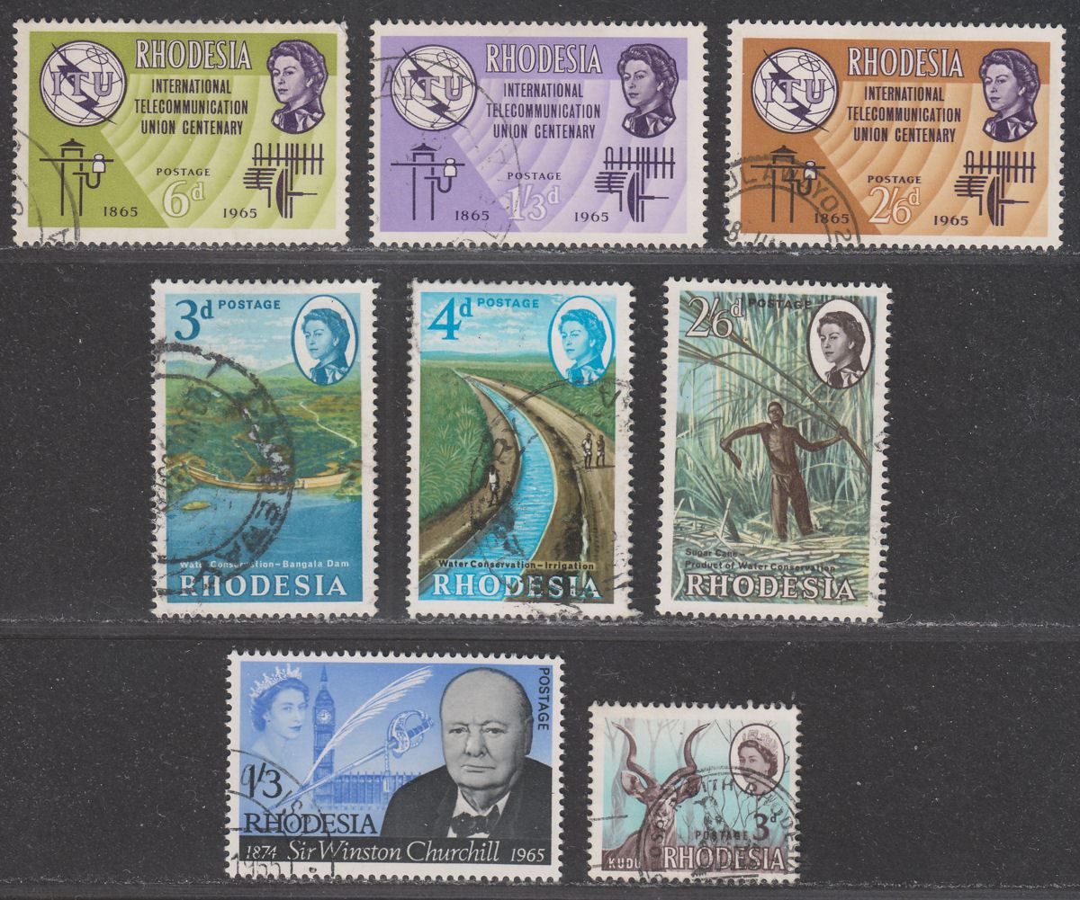 Rhodesia Qeii Itu Centenary Water Conservation Sets Churchill