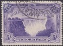 Click for more photos and details Rhodesia 1905 KEVII BSAC Victoria Falls 5sh Violet Used SG99 cat £50