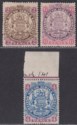 Click for more photos and details Rhodesia 1896 QV BSAC Large Arms Die I 2d 6d Die II 4d Mint ALL FAULT SPACEFILLS