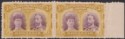 Click for more photos and details Rhodesia 1910 KGV Double Head 3d Purp + Ochre Clandestine Roulette Mint SG136CR