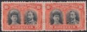 Click for more photos and details Rhodesia 1910 KGV Double Head 10sh Bk + Orange Clandestine Roulette Mint SG163CR