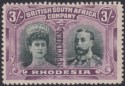 Click for more photos and details Rhodesia 1910 KGV SPECIMEN Double Head 3sh Green and Violet Mint SG156s