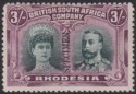 Click for more photos and details Rhodesia 1910 KGV SPECIMEN Double Head 3sh Green and Violet Mint SG156s regum