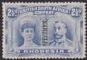 Click for more photos and details Rhodesia 1910 KGV SPECIMEN Double Head 2½d Ultramarine p13½ Mint SG184s regum