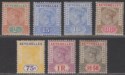 Click for more photos and details Seychelles 1897-1900 Queen Victoria Part Set to 1r.50 Mint