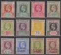 Click for more photos and details Seychelles 1903 King Edward VII Part Set to 2r.25 + Surcharge Set Mostly Mint