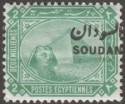 Click for more photos and details Sudan 1897 QV 2m Green Misaligned Soudan Overprint Mint SG3var