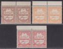 Click for more photos and details Transjordan 1942 KGVI Postage Due perf 13½ Pairs Set Mint SG D230-D232 cat £70