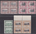 Click for more photos and details Transjordan 1933 King George V Set to 4m Blocks/Pair UM Mint SG208-211